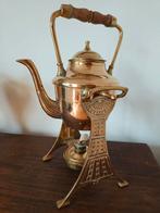 Decoratieve messing theepot in Jugendstil stijl, Ophalen of Verzenden