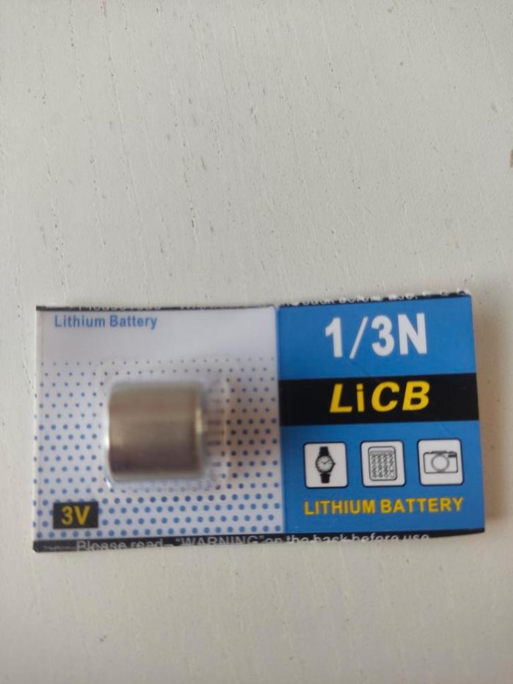 CR1/3N 3V lithium knoopcel CR 1/3N batterij, Audio, Tv en Foto, Accu's en Batterijen, Nieuw, Oplaadbaar, Ophalen of Verzenden