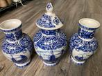 Delfts Blauw Vazen Set, Antiek en Kunst, Antiek | Keramiek en Aardewerk, Ophalen of Verzenden