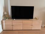 TV meubel (massief hout), Huis en Inrichting, Kasten | Dressoirs, 25 tot 50 cm, 200 cm of meer, Ophalen of Verzenden, Zo goed als nieuw