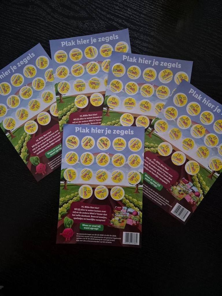 Lidl volle spaarkaarten - 5 stuks, Verzamelen, Lidl, Ophalen of Verzenden
