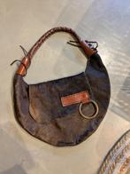 Leren schouder tas, Overige merken, Gebruikt, Verzenden, Zwart