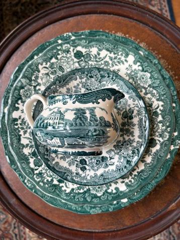 Antiek Engels servies Royal Worcester Avon Scenes beschikbaar voor biedingen
