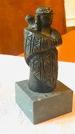 Brons beeldje moeder met kind, Ophalen of Verzenden