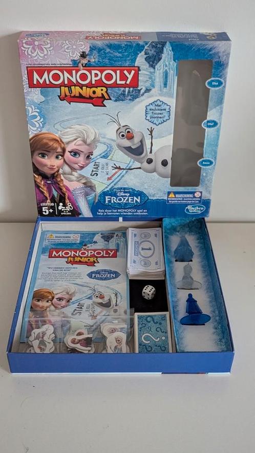 Frozen Monopoly Junior (Hasbro Gaming), Hobby en Vrije tijd, Gezelschapsspellen | Bordspellen, Zo goed als nieuw, Ophalen of Verzenden