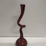 Bruin-paarse "Swing" vaas (Outlet De Overkant), Huis en Inrichting, Woonaccessoires | Vazen, Gebruikt, Overige kleuren, Ophalen of Verzenden