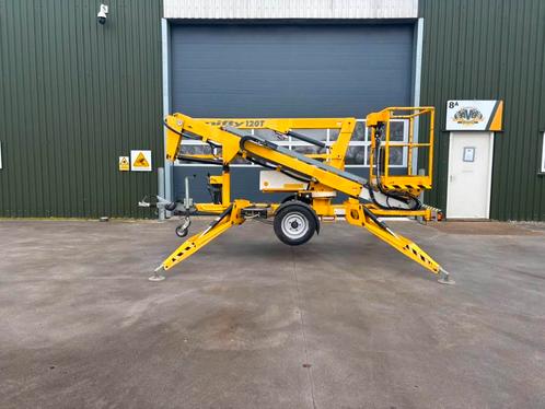 Niftylift 120 TE Aanhangwagen hoogwerker 12m accu / gekeurd, Zakelijke goederen, Machines en Bouw | Liften, Steigers en Ladders