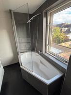 Bad 1m60 x 90cm met douchewand, Doe-het-zelf en Verbouw, Ophalen, Gebruikt, Bad