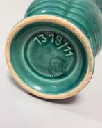 Zeldzame Vintage VEB Steinbach Vaas Turquoise Keramiek 15 cm, Antiek en Kunst, Antiek | Vazen, Ophalen of Verzenden