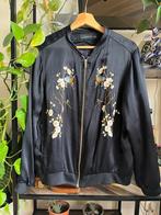 Zara Cherry Blossoms, birds Embroidery Bomber jacket, Kleding | Heren, Zara, Maat 48/50 (M), Zwart, Ophalen of Verzenden