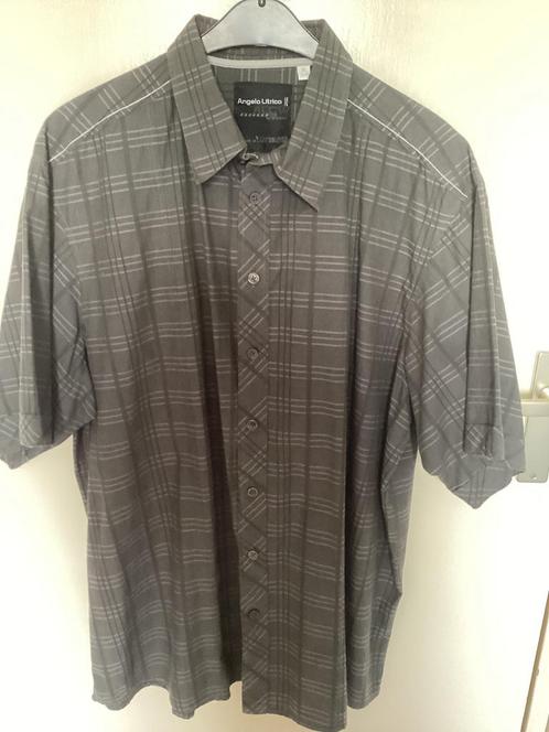 Overhemd/Blouse k/m 2 XL 45/46 katoen, Kleding | Heren, Grote Maten, Zo goed als nieuw, Overhemd, Grijs, Ophalen of Verzenden