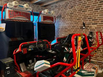 sega  rally 2 twin racer arcade deluxe beweegbare stoelen  beschikbaar voor biedingen
