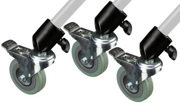 BRESSER BR-W22 Wielenset -3 stuks- voor lampstatief beschikbaar voor biedingen