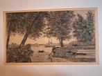 Ets Plasgezicht - H. Hendrikse, Antiek en Kunst, Kunst | Etsen en Gravures, Ophalen of Verzenden
