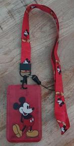 Disney lanyard Mickey Mouse keycord/pasjeshouder, Nieuw, Mickey Mouse, Ophalen of Verzenden, Beeldje of Figuurtje
