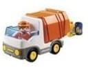 Vuilnisman, vrachtauto met vuilniszak, ton 1,2,3 playmobil, Ophalen of Verzenden, Zo goed als nieuw
