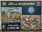 Jan van Haasteren 2x1000 incl poster, Ophalen, 500 t/m 1500 stukjes, Zo goed als nieuw, Legpuzzel