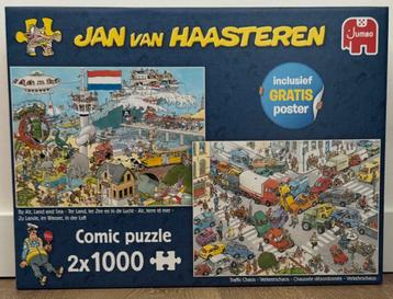 Jan van Haasteren 2x1000 incl poster beschikbaar voor biedingen