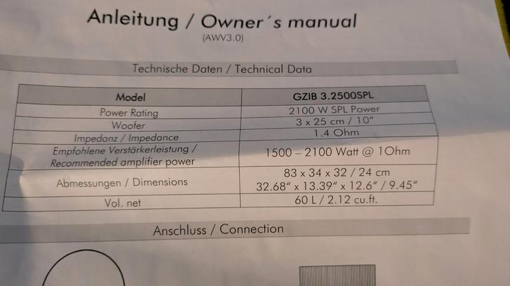 Ground Zero subwoofer met versterker en 50mm ofc, Auto diversen, Autospeakers, Zo goed als nieuw, Ophalen