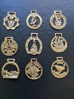 Vintage Engelse paarden medaillons, Antiek en Kunst, Curiosa en Brocante, Ophalen