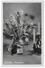 Gelukkig Nieuwjaar  oude   Ansichtkaart   (B6660 ), Verzamelen, Ophalen of Verzenden, 1920 tot 1940, Gelopen, Feest(dag)