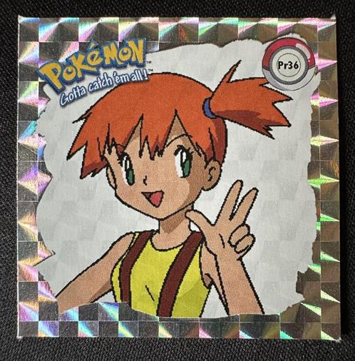 Misty Pr36 - Pokémon Artbox Series 1 Prism Holo Sticker NM, Hobby en Vrije tijd, Verzamelkaartspellen | Pokémon, Nieuw, Losse kaart