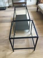 Set van 2 salontafels, Huis en Inrichting, Ophalen, Gebruikt, 50 tot 100 cm, Glas