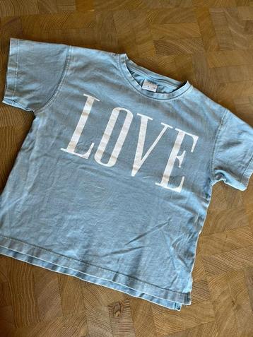 ZARA t-shirt shirt LOVE zga NIEUW mt 128  beschikbaar voor biedingen