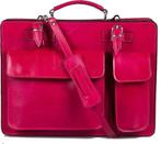 Schooltas leren aktetas laptoptas echt leder roze, Duitsland, Nieuw, Info@herwe.nl, Roze