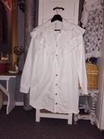 Witte Zara denim blouse - maat M - nieuwstaat, Wit, Nieuw, Ophalen of Verzenden, Maat 38/40 (M)