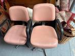 Vintage Kappersstoelen Set van 2, Huis en Inrichting, Ophalen, Gebruikt, Overige kleuren, Vier