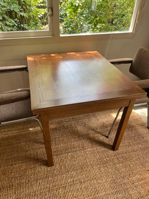 Vintage houten tafel uitschuifbaar, Huis en Inrichting, Tafels | Eettafels, Ophalen of Verzenden
