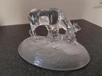 Glazen/ kristal beeldje Paard met veulen, Ophalen of Verzenden