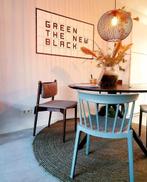 Bliss stoel woood te koop 2 x jade groen, Kunststof, Overige kleuren, Drie, Zo goed als nieuw