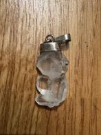 Sierraad zilverkleurige hanger met bergkristal 2,5 cm, Ophalen of Verzenden, Zo goed als nieuw