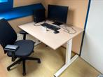 Bureau en stoel en computer, Huis en Inrichting, Bureaus, Ophalen, Zo goed als nieuw