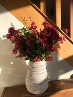 Mooie vaas met prachtige kunstbloemen zijden bloemen, Nieuw, Ophalen of Verzenden