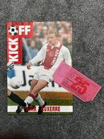 AJAX - AJ Auxerre 16 mrt 93 UEFA Cup voetbal program ticket, Ophalen of Verzenden, Zo goed als nieuw, Ajax, Poster, Plaatje of Sticker