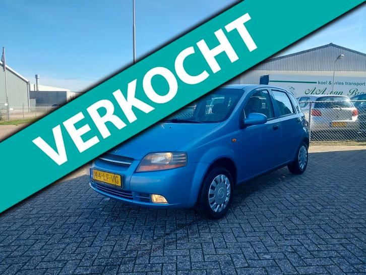 Daewoo Kalos 1.4 Class ! VOL JAAR APK !, Auto's, Daewoo, Particulier, Te koop, Kalos, ABS, Airbags, Airconditioning, Alarm, Centrale vergrendeling