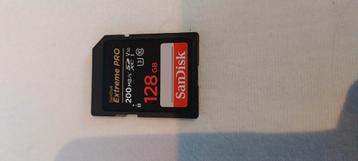 Nieuwe Sandisk geheugenkaart extreme pro 128GB  beschikbaar voor biedingen