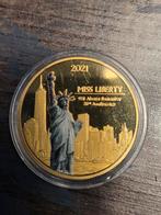 2021 Miss Liberty 9/11 Herdenkingsmunt, Ophalen of Verzenden, Overige landen, Losse munt, Goud