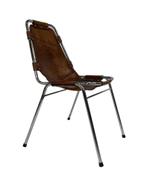 Vintage Dal Vera Les Arcs Perriand Cognac Stoel Design, Gebruikt, Bruin, Vintage, Leer