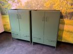 IKEA Idasen groene metalen kastjes 2 x, Huis en Inrichting, Kasten | Lockerkasten, Ophalen, Zo goed als nieuw
