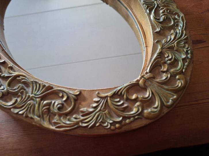 Mooie Barokstyle Spiegel met Ornamenten Rand, Antiek en Kunst, Antiek | Spiegels, Minder dan 50 cm, Rechthoekig, Ophalen