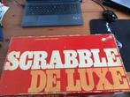 Vintage Scrabble de Luxe. grote doos, compleet + draaitafel, Een of twee spelers, Ophalen of Verzenden, Gebruikt