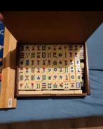 Mahjong spel inhouten doos met boek  - Compleet & Nieuw, Hobby en Vrije tijd, Gezelschapsspellen | Bordspellen, Ophalen of Verzenden