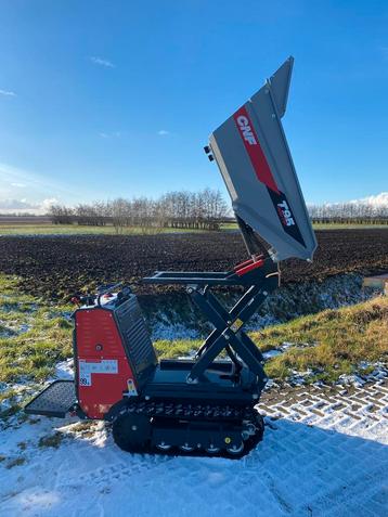 Hoogkieper rupsdumper C&f Honda motor electrisch gestart