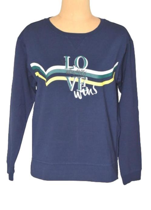 Nieuwe Sandwich, Love Wins sweater, blauw, Mt. S, Kleding | Dames, Truien en Vesten, Nieuw, Maat 36 (S), Blauw, Verzenden