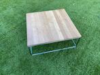 Stoere salontafel van Mister Design 80x80, Ophalen, Scandinavisch design, Gebruikt, 50 tot 100 cm