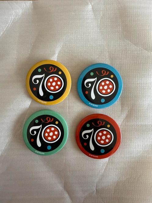 Efteling 70 Jaar Verjaardag Button, Alle Kleuren, Nieuw, pin, Verzamelen, Efteling, Nieuw, Button of Speldje, Ophalen of Verzenden